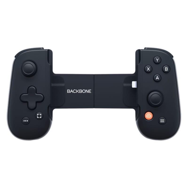 Vue frontale du Gamepad BACKBONE One Mobile pour iPhone (Lightning) Xbox Edition Noir