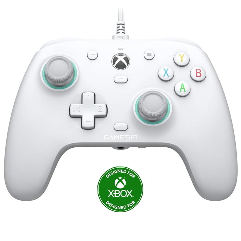 GameSir G7 SE frontal branco com logotipo Xbox