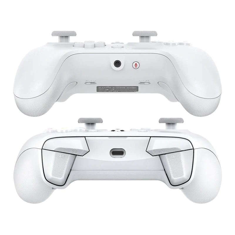 Vista superior e inferior do gamepad GameSir G7 SE branco