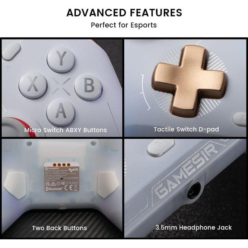 Detalles de Mando GameSir Cyclone 2 Daybreak Blanco - Gamepad Nintendo Switch/PC/Smartphones