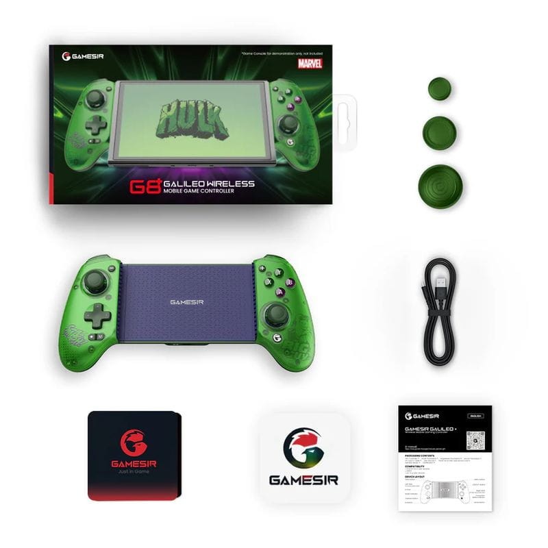 Caja  de Gamepad Gamesir G8 Plus Hulk Android/iOS - Gamepad para smartphones