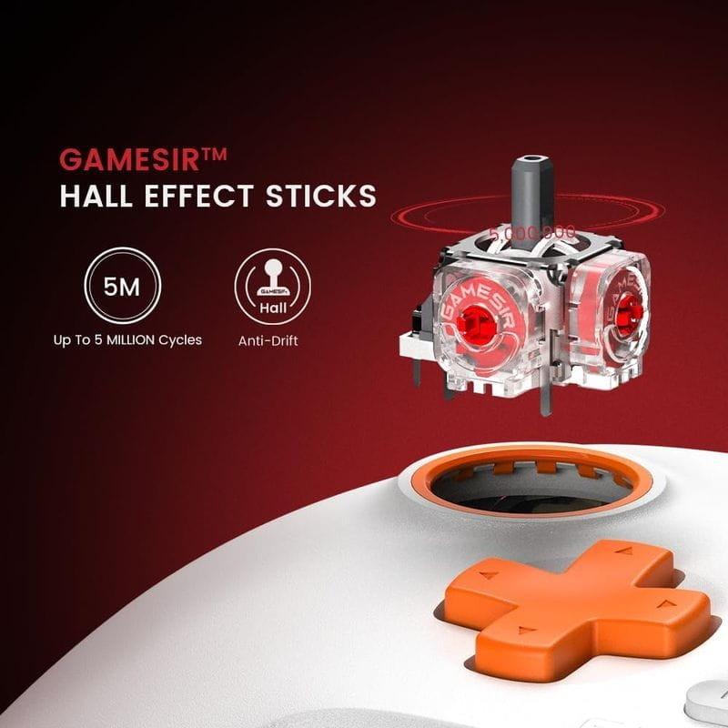 Bastões de efeito Hall de Comando GameSir T7 Branco - Comando para XBOX / PC