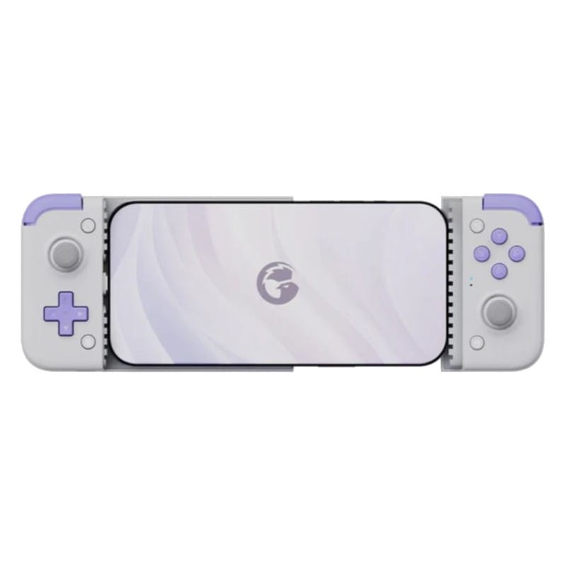 Vista frontal do Gamepad Gamesir X2s Branco / Violeta