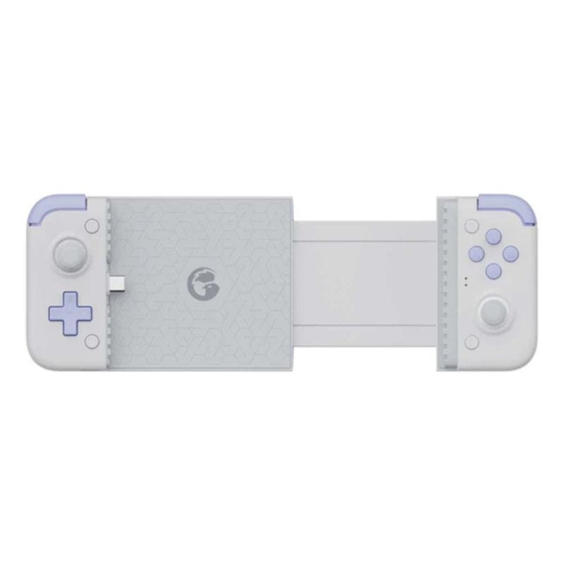 Detalhe do Gamepad Gamesir X2s Branco / Violeta