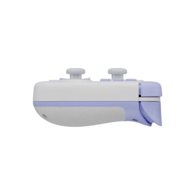 Vista de perfil do Gamepad Gamesir X2s Branco / Violeta