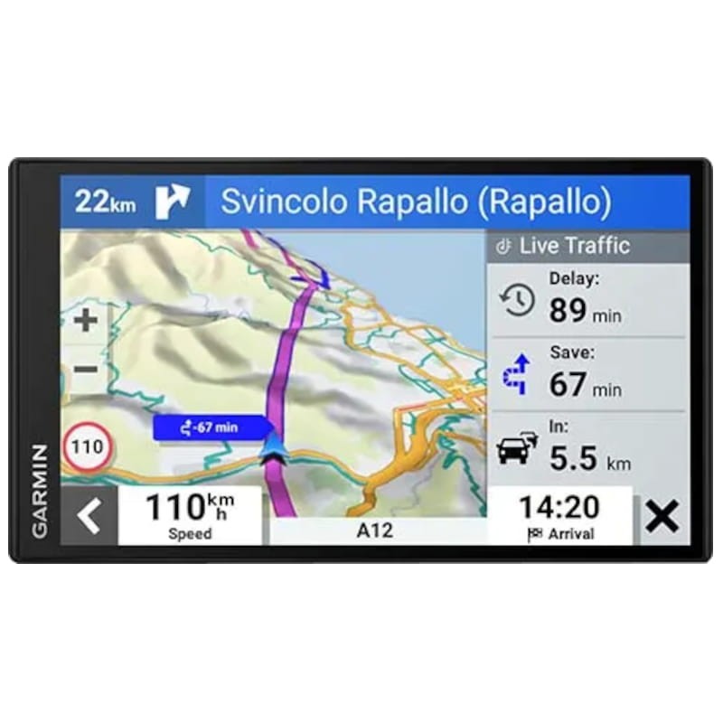 Garmin DriveSmart 76 7 Pantalla con información del viaje