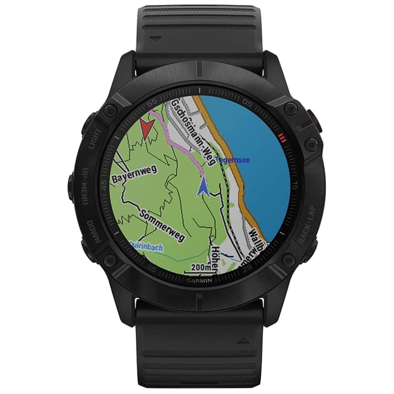 Garmin Fenix 6X Negro Correa Negra 51mm - Frontal