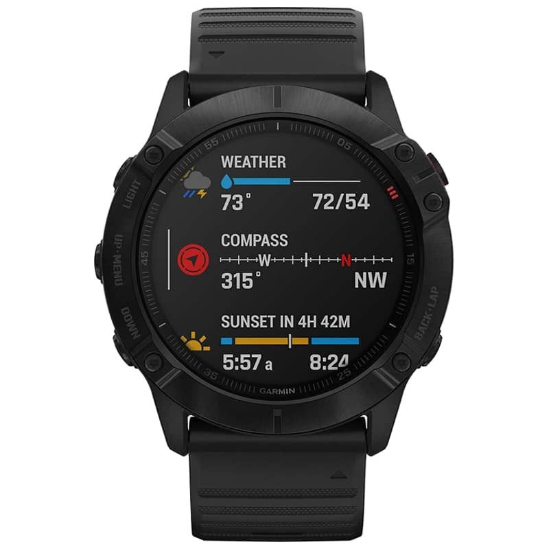 Garmin Fenix 6X Negro Correa Negra 51mm - GPS