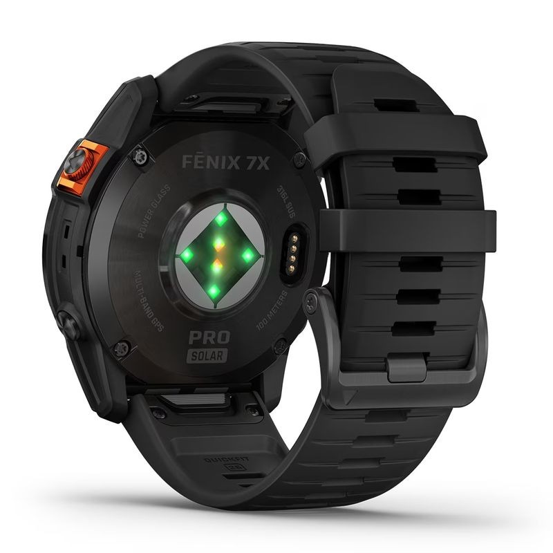 Arrière de Garmin fénix 7X Pro Solar 51 mm Gris - Montre intelligente