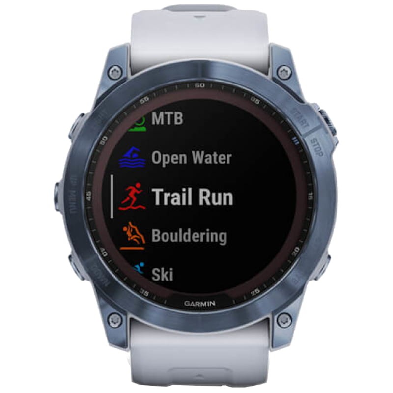Garmin Fénix 7X Sapphire Azul Correa Blanca - Reloj inteligente - Datos