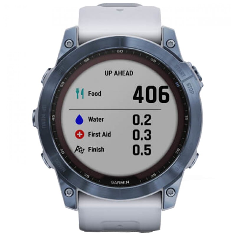 Garmin Fénix 7X Sapphire Azul Correa Blanca - Reloj inteligente - Gran calidad