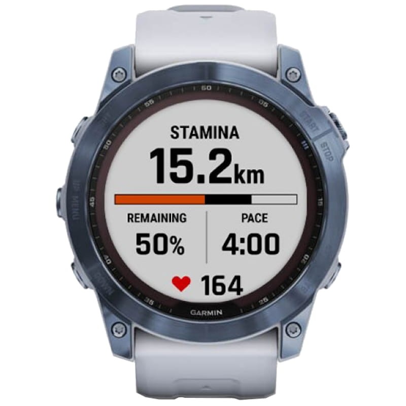 Garmin Fénix 7X Sapphire Azul Correa Blanca - Reloj inteligente - Adaptable