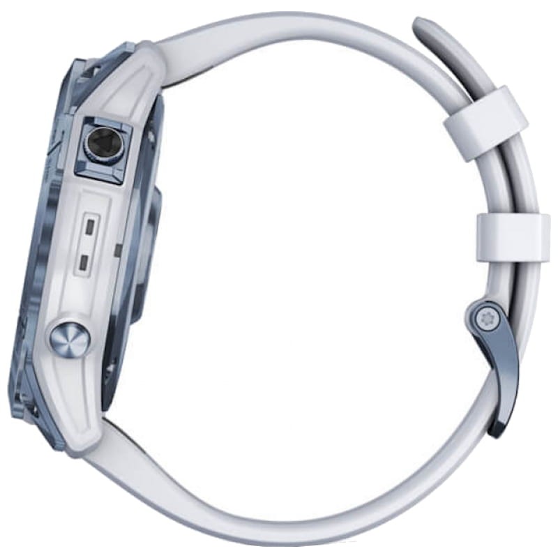 Garmin Fénix 7X Sapphire Azul Correa Blanca - Reloj inteligente - Lateral derecho