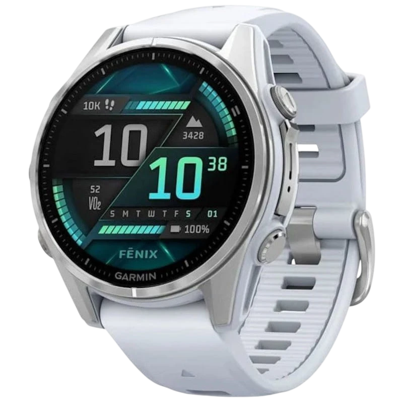 Garmin Fenix 8 AMOLED 43mm Acero Blanco - Reloj Inteligente
