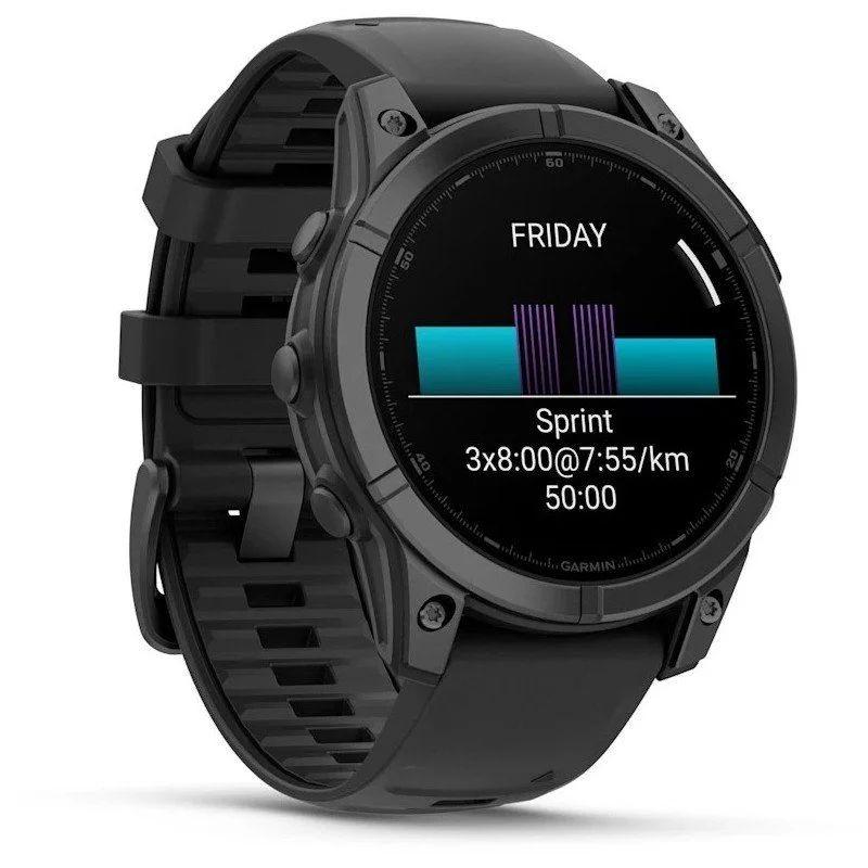 Pantalla de Garmin Fenix E 47mm Acero Gris - Reloj Inteligente