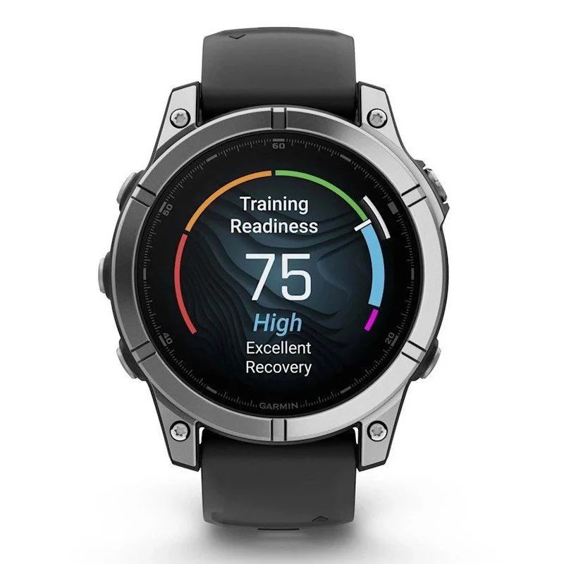 Frontal de Garmin Fenix E 47mm Acero Negro - Reloj Inteligente