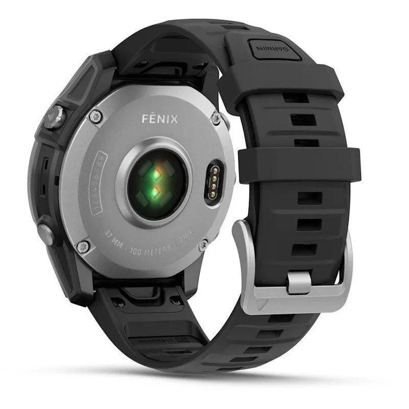 Trasera de Garmin Fenix E 47mm Acero Negro - Reloj Inteligente