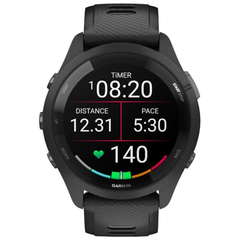 Garmin Forerunner 265 Noir/Gris vue de face