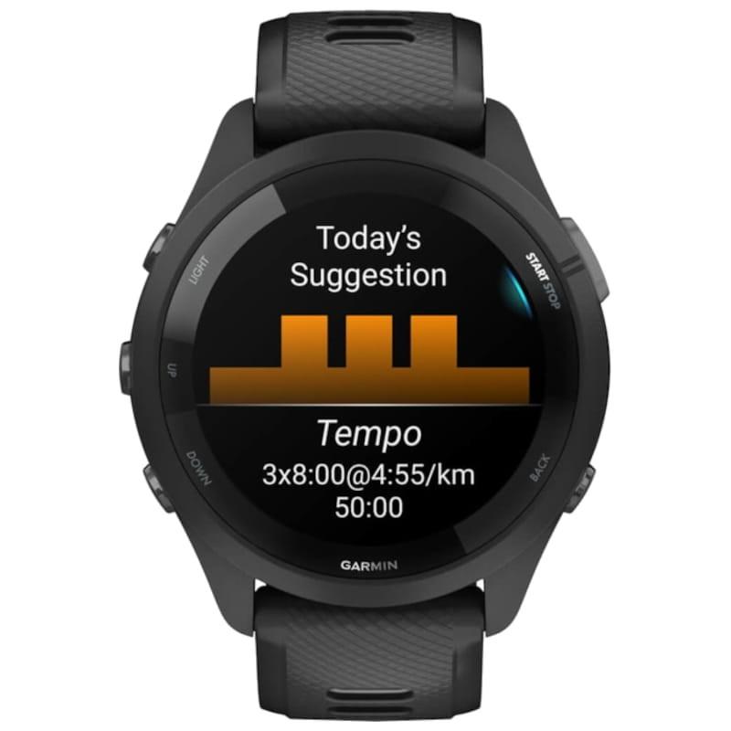 Application vue avant Garmin Forerunner 265 Noir/Gris