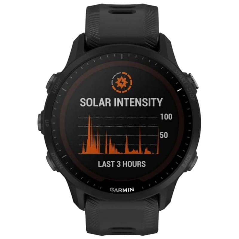 Garmin Forerunner 955 Solar Negro - Reloj Inteligente - Frontal