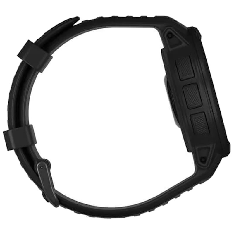lateral izquierdo del Reloj inteligente Garmin Instinct 2 45mm Solar Tactical Edition Negro