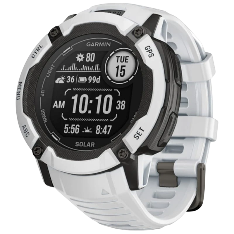 Garmin Instinct 2X Solar 50mm Branco - Smartwatch com GPS
