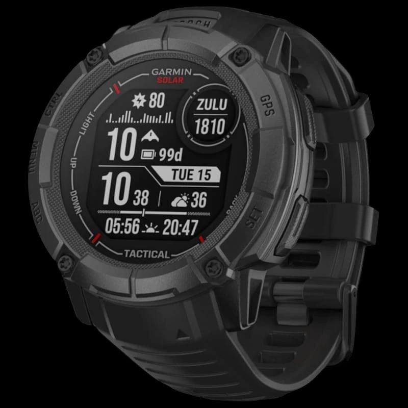 Garmin Instinct 2X Solar Tactical Edition 50mm Negro - Reloj inteligente con GPS