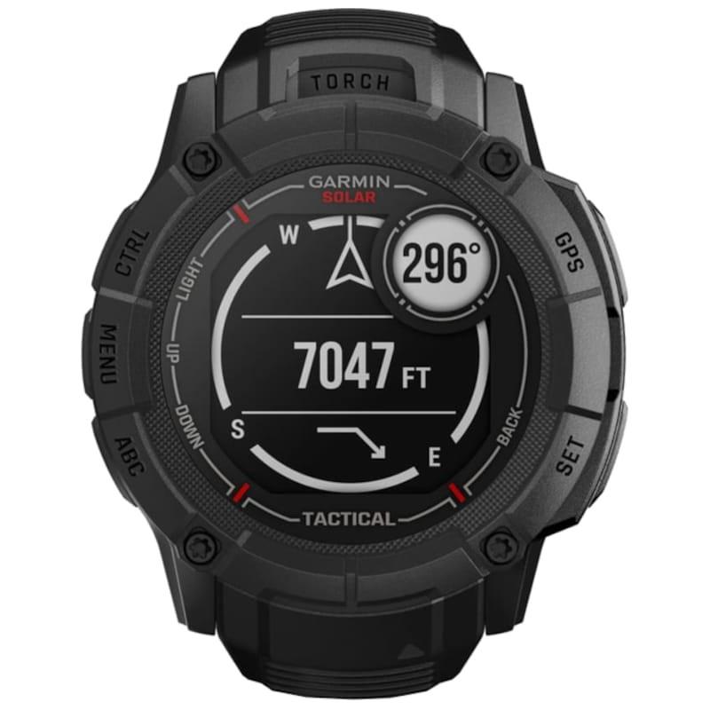 Garmin Instinct 2X Solar Tactical Edition 1.1 GPS (satélite) Negro - Reloj inteligente Vista frontal Altímetro