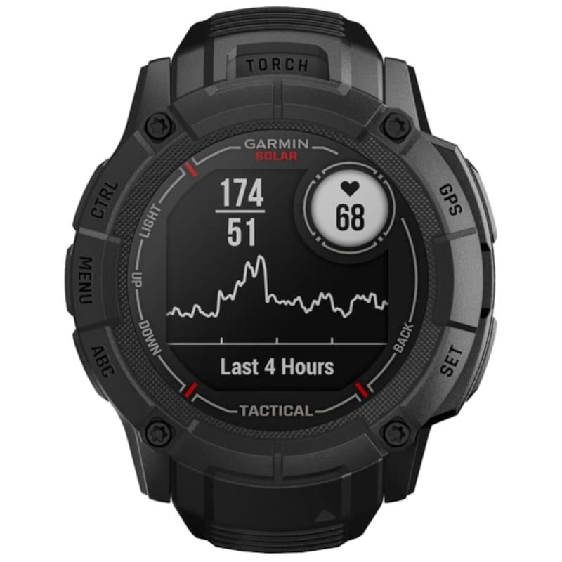 Garmin Instinct 2X Solar Tactical Edition 1.1 GPS (satélite) Negro - Reloj inteligente Pulsómetro