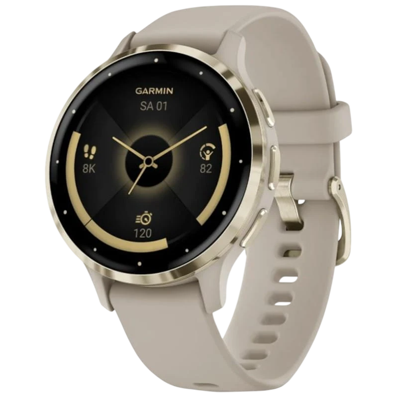 Garmin Venu 3S Beige Or - Montre intelligente