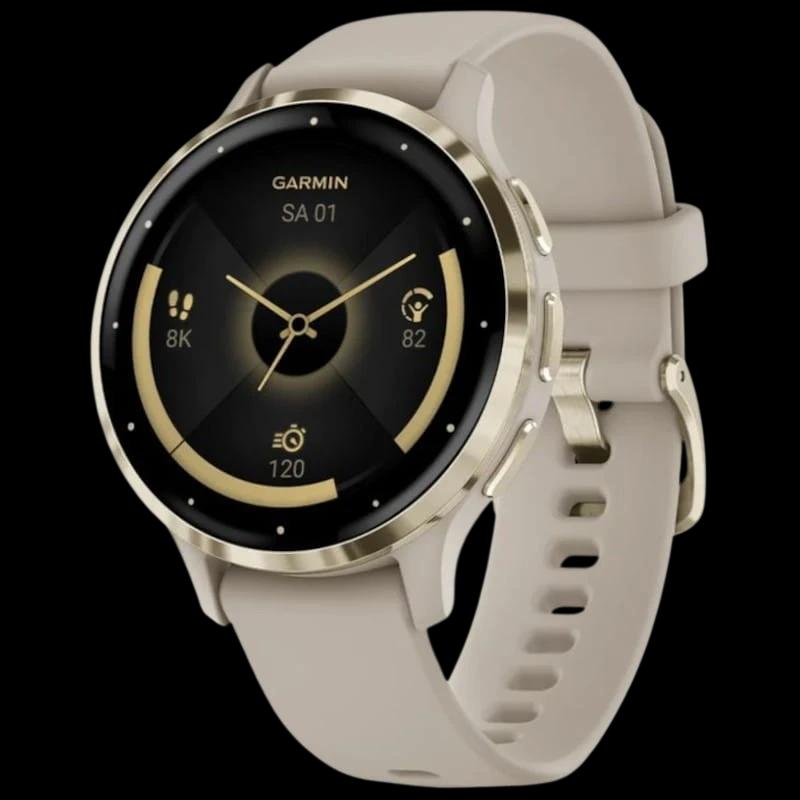 Garmin Venu 3S Beige Or - Montre intelligente