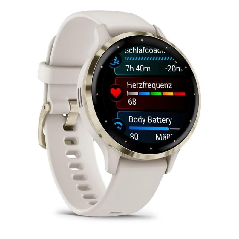Pantalla de Garmin Venu 3S Gris Dorado – Reloj inteligente