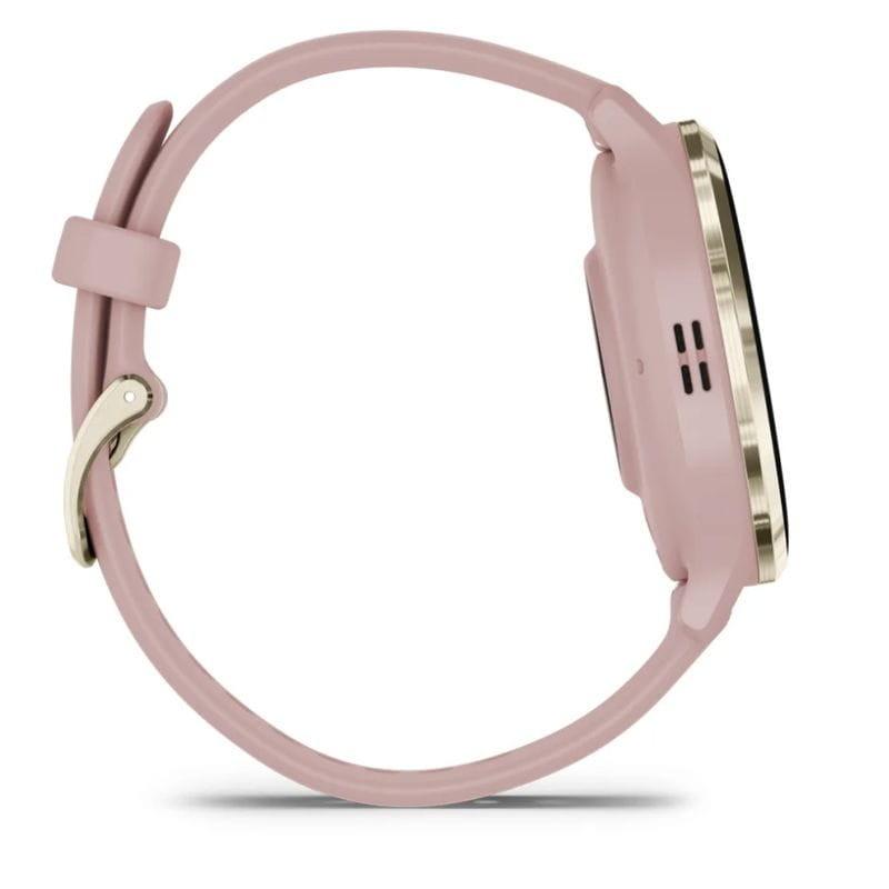 Latérale gauche de Garmin Venu 3S Or Rose - Montre Connectée