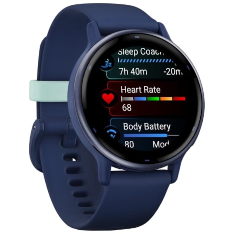 Garmin vivoactive 5 Azul - Reloj inteligente Vista delantera lado derecho
