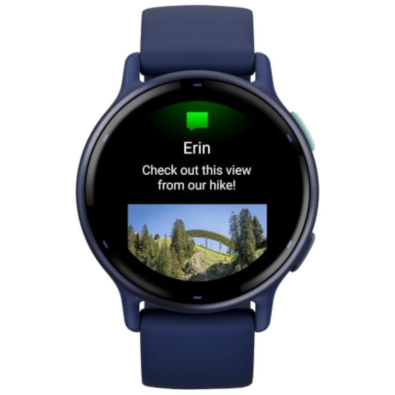 Garmin vivoactive 5 Azul - Reloj inteligente Vista Frontal notificaciones