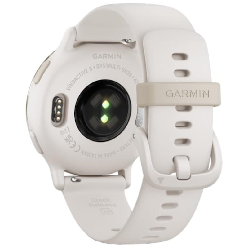 Garmin vivoactive 5 Cream - Vue arrière de la montre intelligente