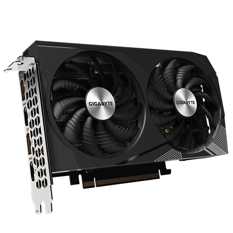 Gigabyte GeForce RTX 3060 12 GB GDDR6 Black - Carte graphique Ventilateurs et entrées