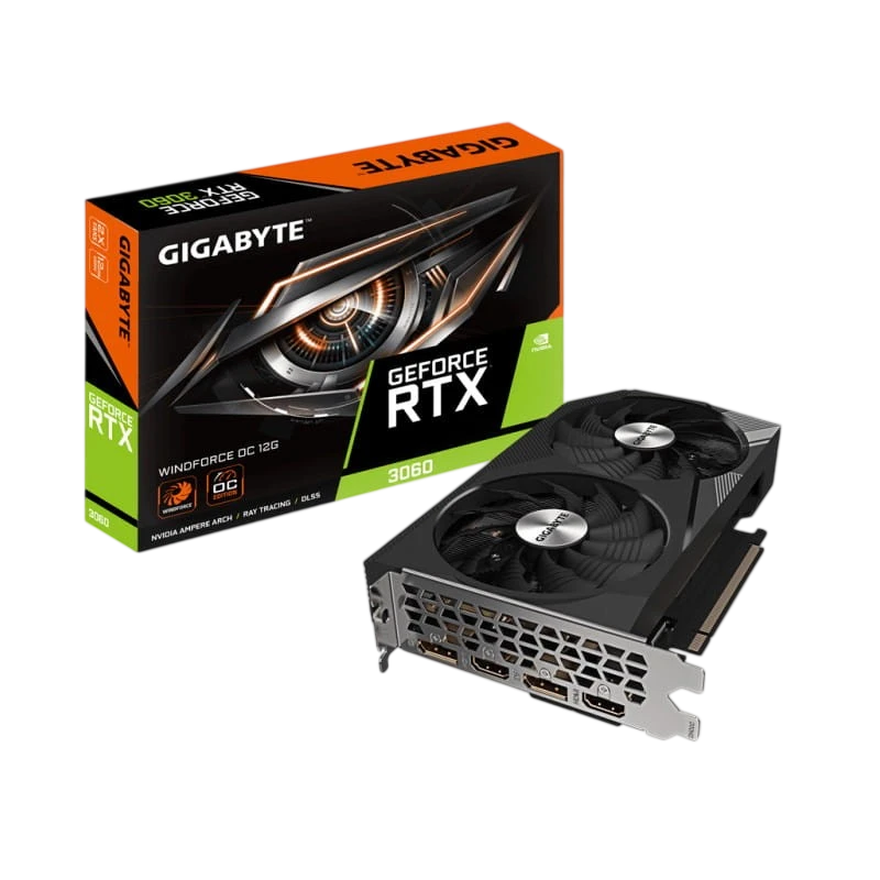 Gigabyte GeForce RTX 3060 12 GB GDDR6 Black - Carte graphique