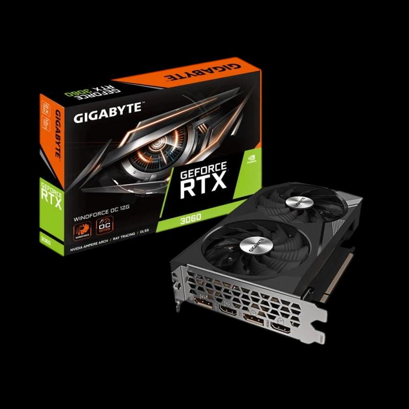 Gigabyte GeForce RTX 3060 12 GB GDDR6 Black - Carte graphique