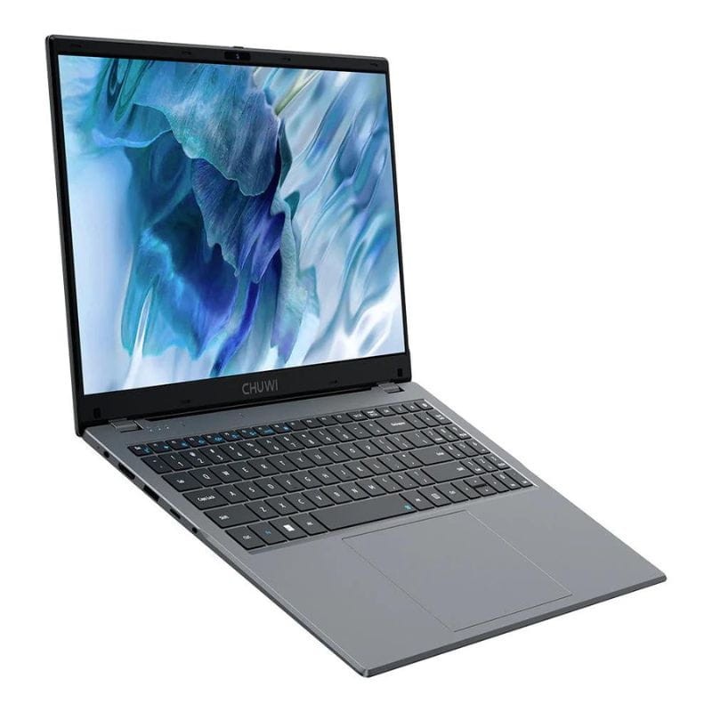 Chuwi GemiBook Plus Intel N100 16GB LPDDR5/512GB SSD/W11 Home - Portátil 15.6 visto de perfil