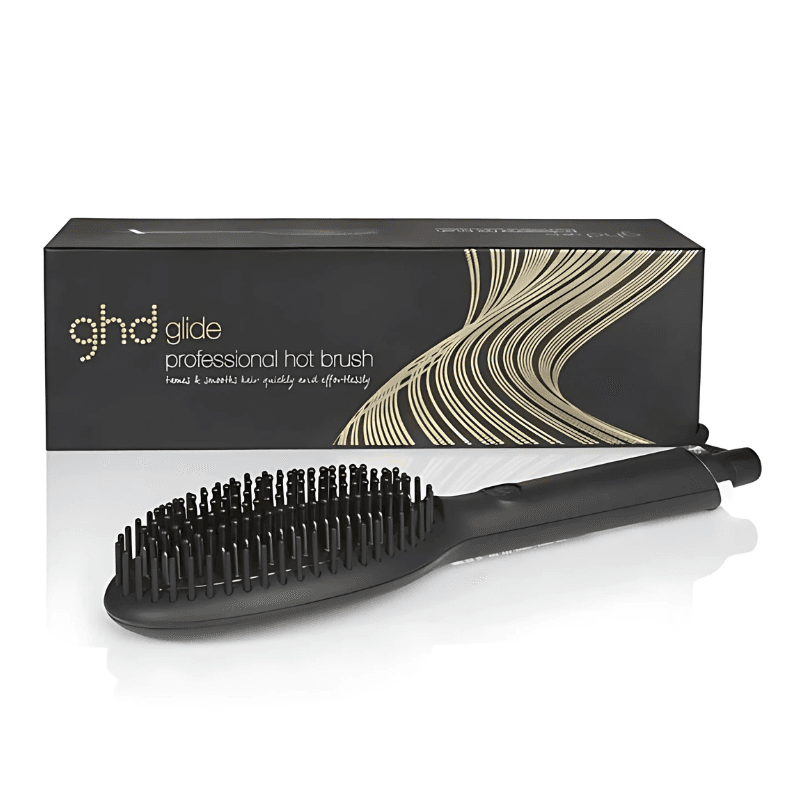 Brosse thermique GHD Glide avec sa boîte