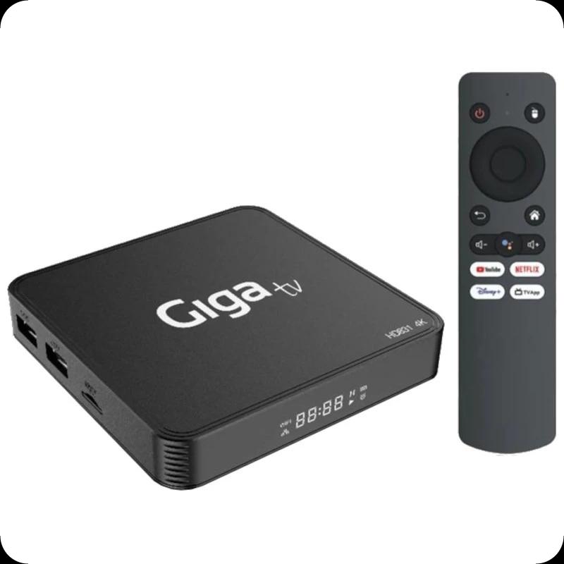 Giga TV HD831 Allwinner H618 2GB/16GB Android 12 Negro - Android TV