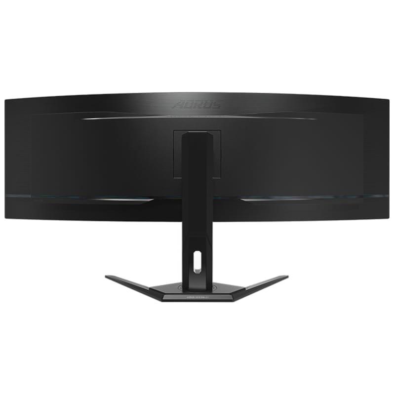 Gigabyte AORUS CO49DQ 49 WDQHD OLED UltraWide Curvo 144 Hz FreeSync Premium Pro Preto - Monitor de jogos Vista traseira