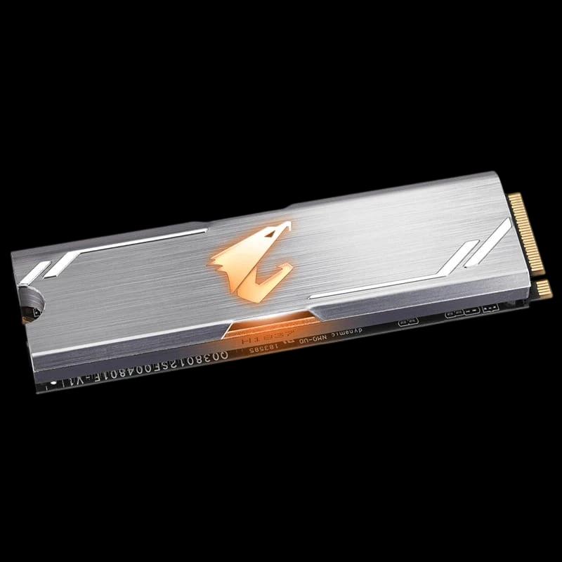 Gigabyte Aorus RGB M.2 256 GB PCI Express 3.0 3D TLC NVMe Negro, Gris - Disco duro SSD