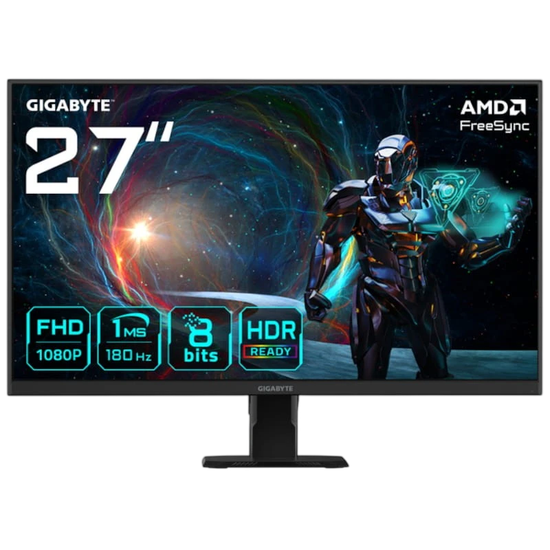 Gigabyte GS27FA 27 FHD SS-IPS 180 Hz HDR Ready FreeSync Preto - Monitor para PC