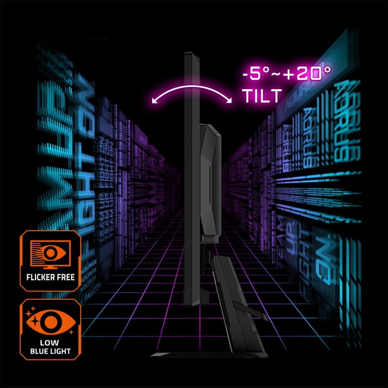 Monitor Gigabyte GS27U 27 4K UHD SS-IPS HDR400 Negro con protección antiparpadeo y luz azul