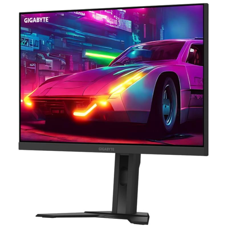 Gigabyte M27UA 27 4K UHD IPS  FreeSync Premium - Monitor PC Vista frontal lado izquierdo