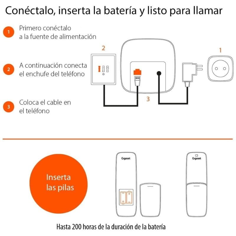 Gigaset A170 Negro - Teléfono DECT instrucciones