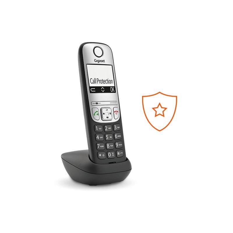 Protección de Gigaset A690 Teléfono DECT/analógico Negro - Teléfono Fijo