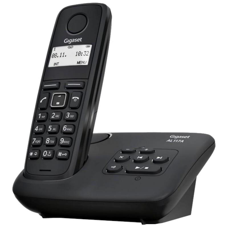 Gigaset AL117A Teléfono DECT Negro - Teléfono Fijo